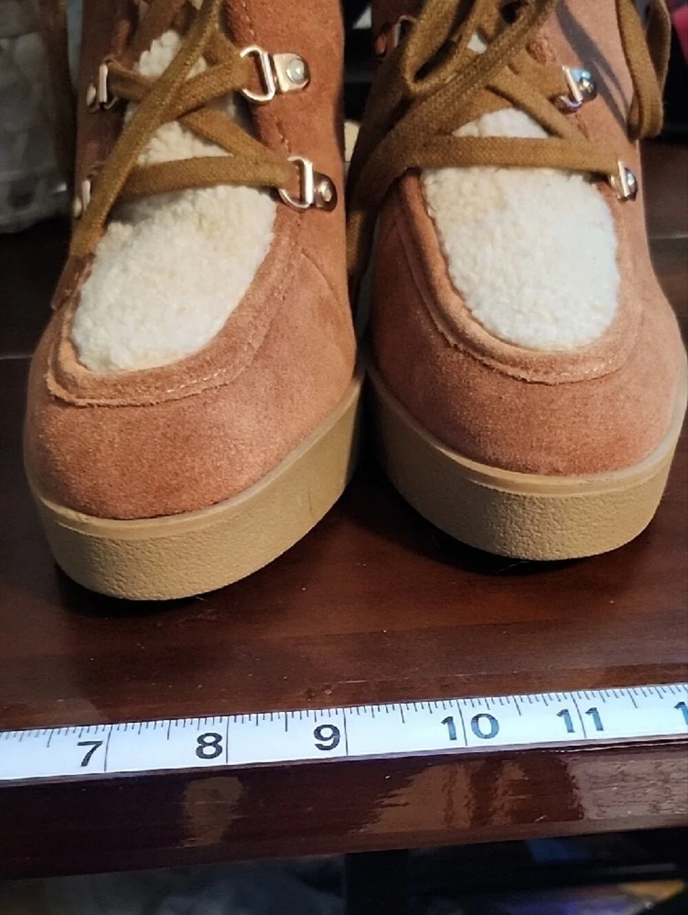 Jessica Simpson tan suede